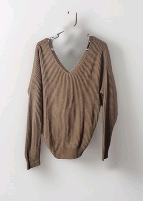 Love Tree Sweater Large Knotted Back Long Sleeve