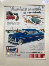 Select from Original 1930's-60's Vintage USA Ford Car Matted Magazine Adverts