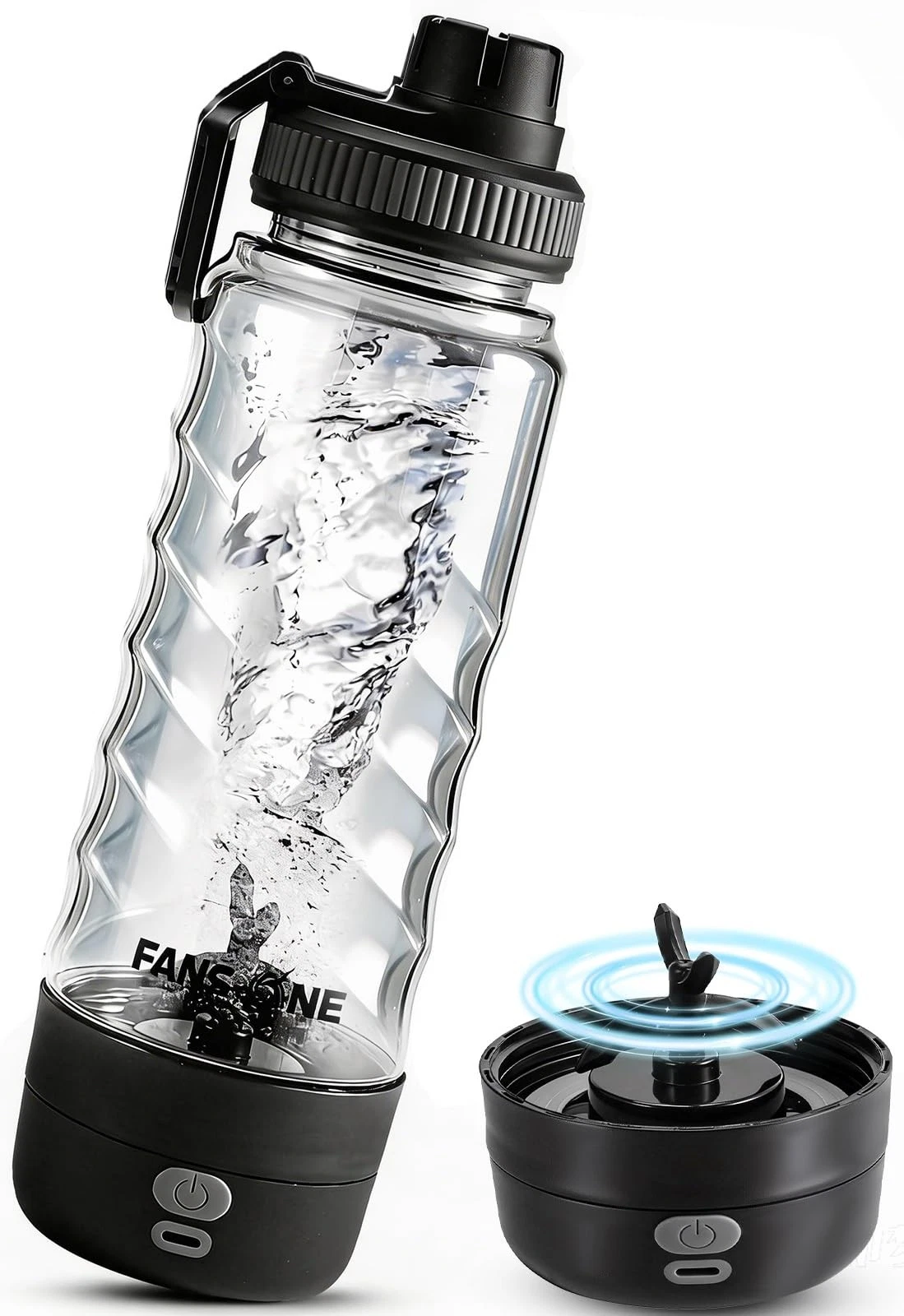 FANS-ONE Electric Protein Shaker Bottle, 24 oz USB C 24 Ounces, Transparent
Opens in a new window or