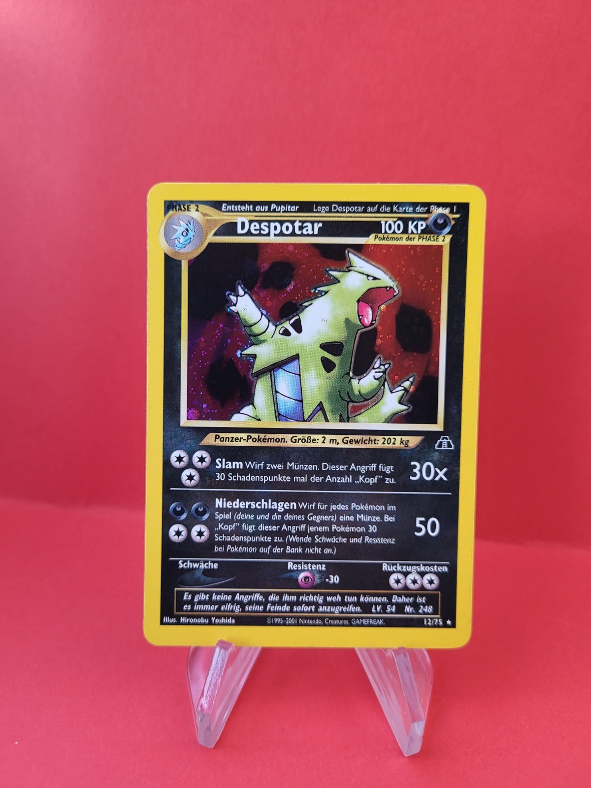 Pokemon Karte/card - Despotar Tyranitar 12/75 Neo Discovery - Exc-Near Mint