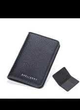 Baellerry Men Bifold Leather Ultra Slim Wallet Front Pocket Card Holder