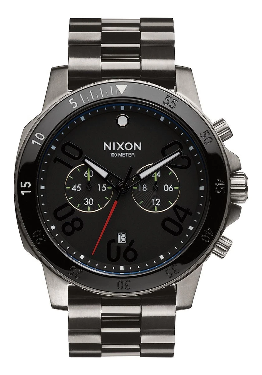 Nixon Time Teller OPP Orologio Uomo Al Quarzo – Cinturino Silicone Olive Speckle E Cassa Riciclata