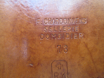 Sac à Main Vintage En Cuir Rigide F. CHARDONNENS - Années 30/40 - Sac Bandoulière épaule Marron - Occasion