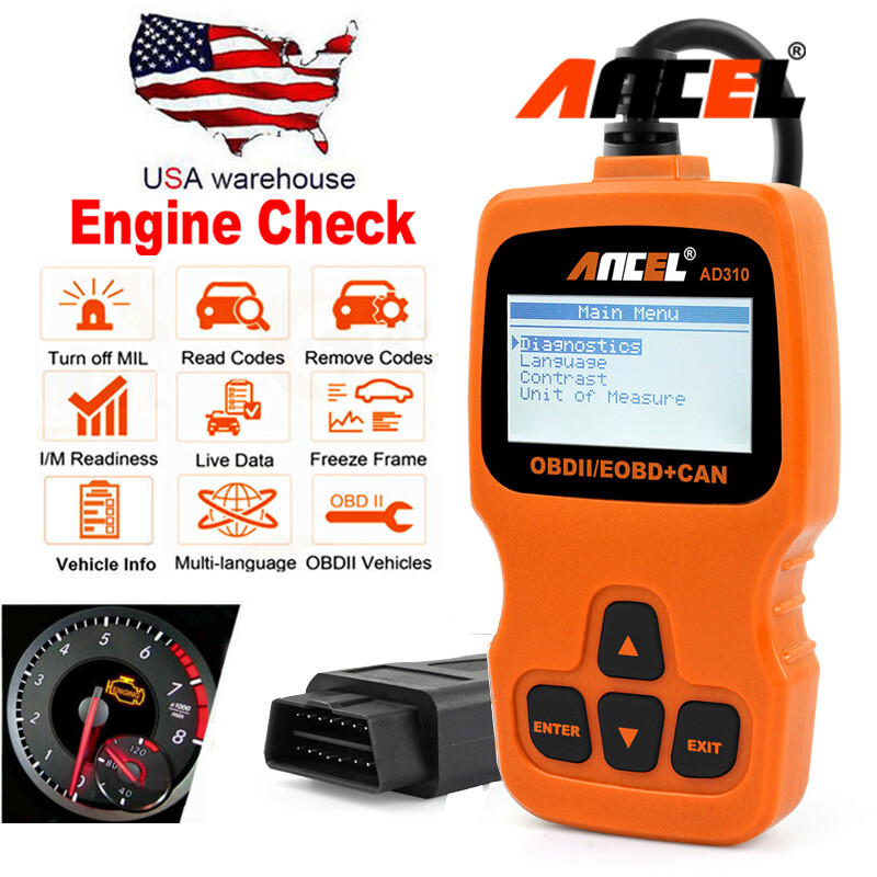 Automotive Engine Fault  Diagnostic OBD2 Scanner OBDII Code Reader Car Scan Tool-image