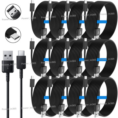 Bulk Lot USB Type C Cable Fast Charger Charging Cord For Samsung S10 20 Android 
