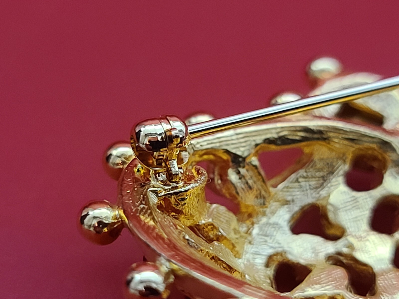 KJL Kenneth J Lane Large Crown Brooch Pin - image 13