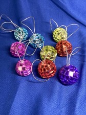 Mini Disco Balls 1 Miniature Sparkling Mirror Ball Ornaments Dollhouse Decor