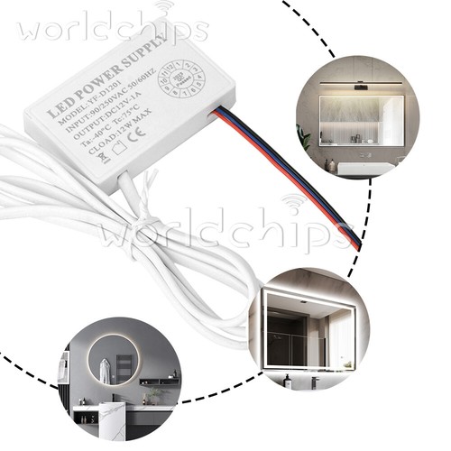 AC 90-250V to DC 12V 1A 12W Infinitely Dimming Touch Sensor Switch LED Driver - Picture 2 of 26