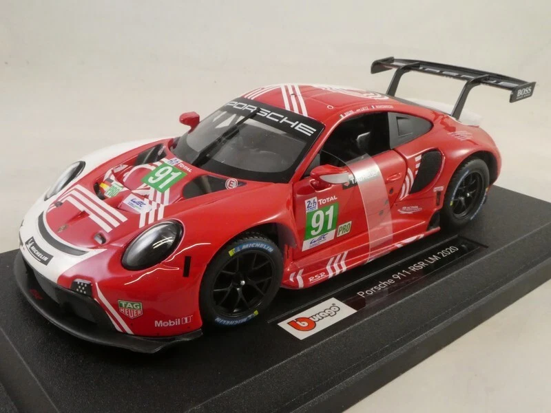 Burago BBurago Porsche 911 GTR #91 Bruni Lietz Le Mans 2020 1/24 18-28016 - Immagine 2 di 3