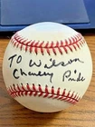 CHARLEY PRIDE 7 SIGNED AUTOGRAPHED OAL BASEBALL!  Country singer! Negro Leagues!