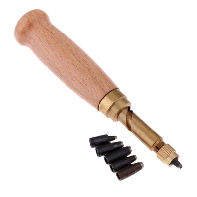 MARKENLOS Juego de perforadores 1,5 4 mm perforador perforador de tornillos para cinturón de cuero