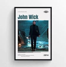 John Wick Movie Poster Print, Wall Art - Unframed