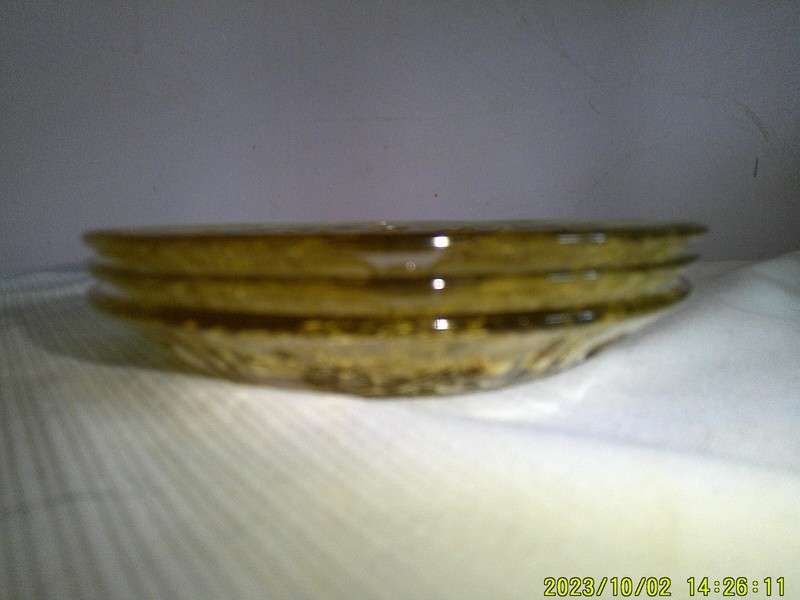 3 "Cabbage Rose"? Yellow Dessert/Fruit Bowls