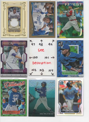 NEW Kansas City Royals U-PICK Serial #'d JERSEY AUTO Rookie PEREZ SINGER GREINKE - Picture 121 of 165