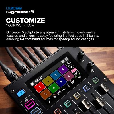 BOSS Gigcaster 5 GCS-5 Audio Streaming Mixer 5-Channel Brand New
