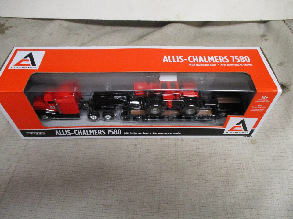 2024 Ertl Allis Chalmers 7580 Toy Set with Semi & Trailer, 1/64 Scale NIB - Image 2 of 4