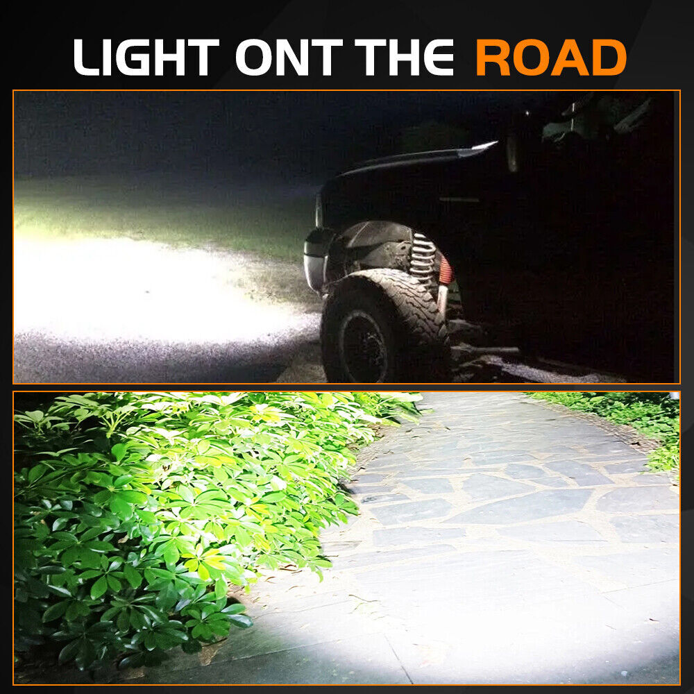 2 x 4 inch 35 LED upper cab & Boom Work Flood Light Fit for Excavator 160LC ZX