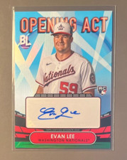 2023 Topps Big League #OAA-EL Evan Lee RC Opening Act Auto  Nationals