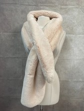 Primark Scarf Womens Beige Faux Fur Winter Long Thick Warm Soft Fluffy One Size