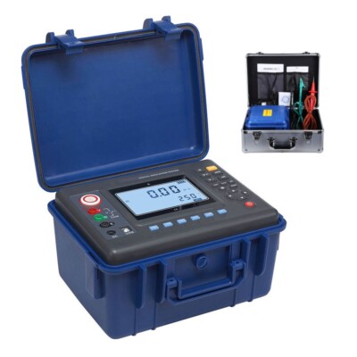 Digital High Voltage Insulation Resistance Tester 5KV Short-circuit Current  5mA