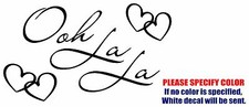 OOH LA LA Paris Graphic Die Cut decal sticker Car Truck Boat Window Bumper 12"