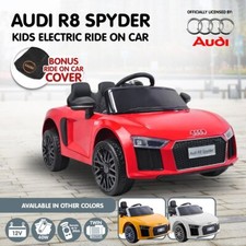 Audi R8 Spyder Licensed Kids Ride On Electric Car with Remote Control- Red