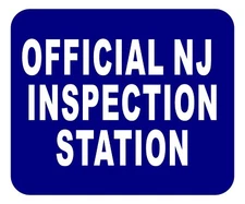 NJ OFFICIAL INSPECTION STATION Aluminum Composite Sign