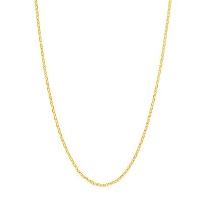 Anchor Kette Halskette 14K Gelbgold Echt Solid 1.25mm, L 16-24 Zoll