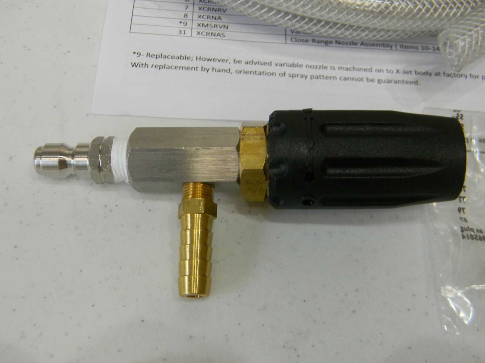 XJET M5 Variable Long Range Nozzle 7 Kit 3000 to 4000 PSI 2 2.5GPM