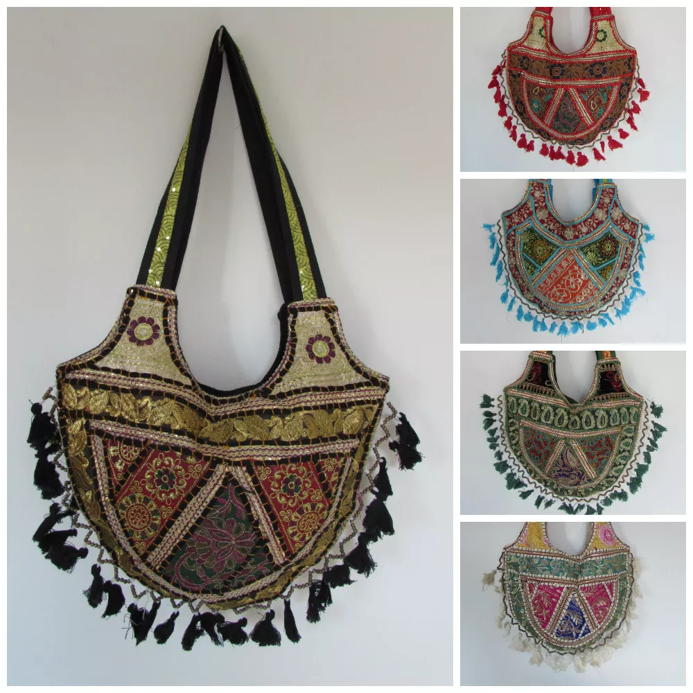 Tassel Bag Handbag Ethnic Hippy Boho Hippy Pakistani Embroidered