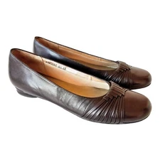 Mark Lemp Marlene Loafers Walking Cradles Round Toe Brown Casual Flat Sz 8.5 N