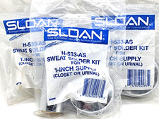 SEALED Sloan H-533-AS Sweat Solder Kit for 1" Supply, Closet or Urinal, Lot of 3