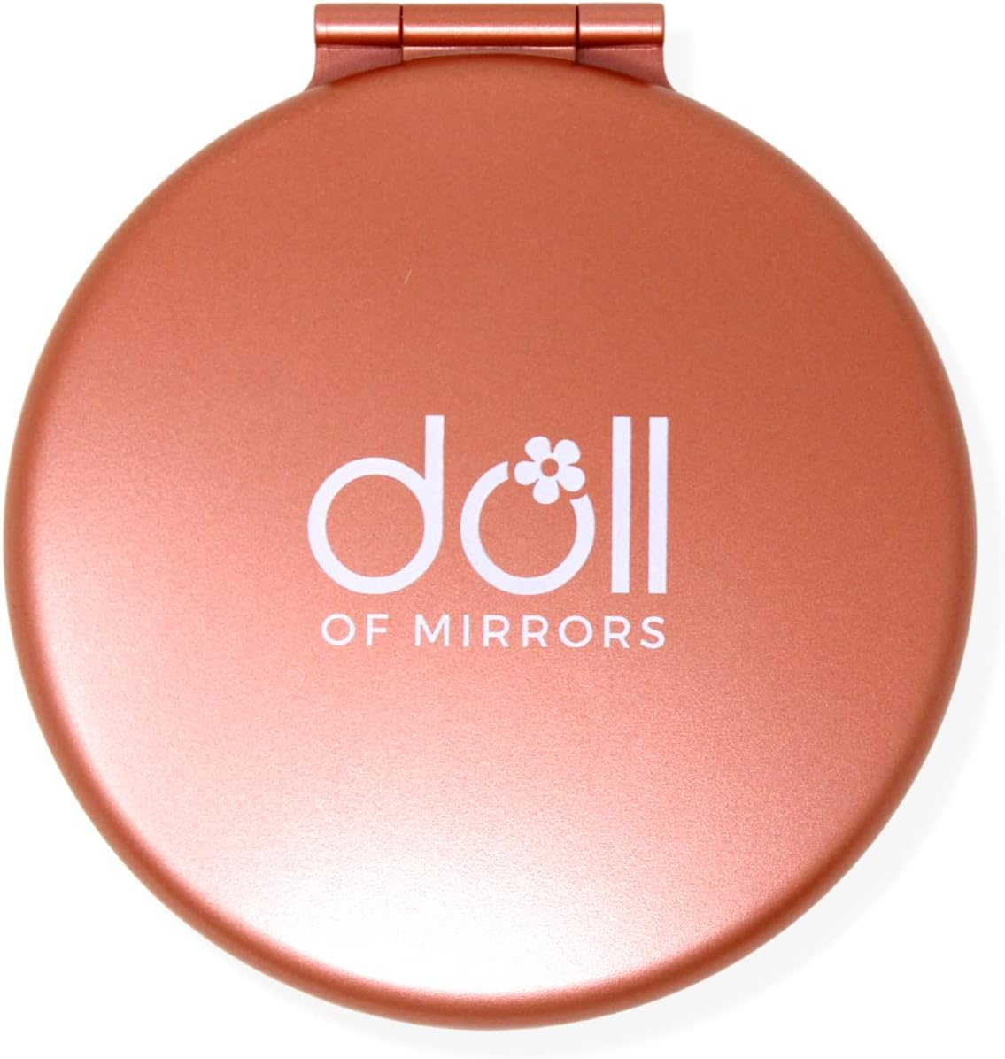 Portable 4-in-1 Blush Pink Magnifying Makeup Mirror for Cosmetic Touch-Ups