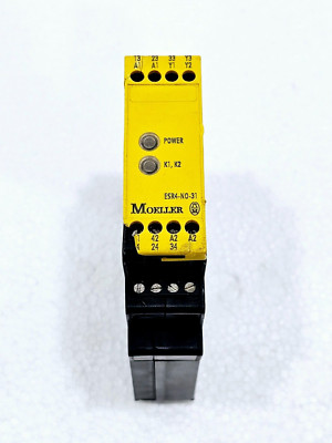 MOELLER ESR4-NO-31 SAFETY RELAY AC/DC 24V 50/60 HZ - Damaged Cover #2