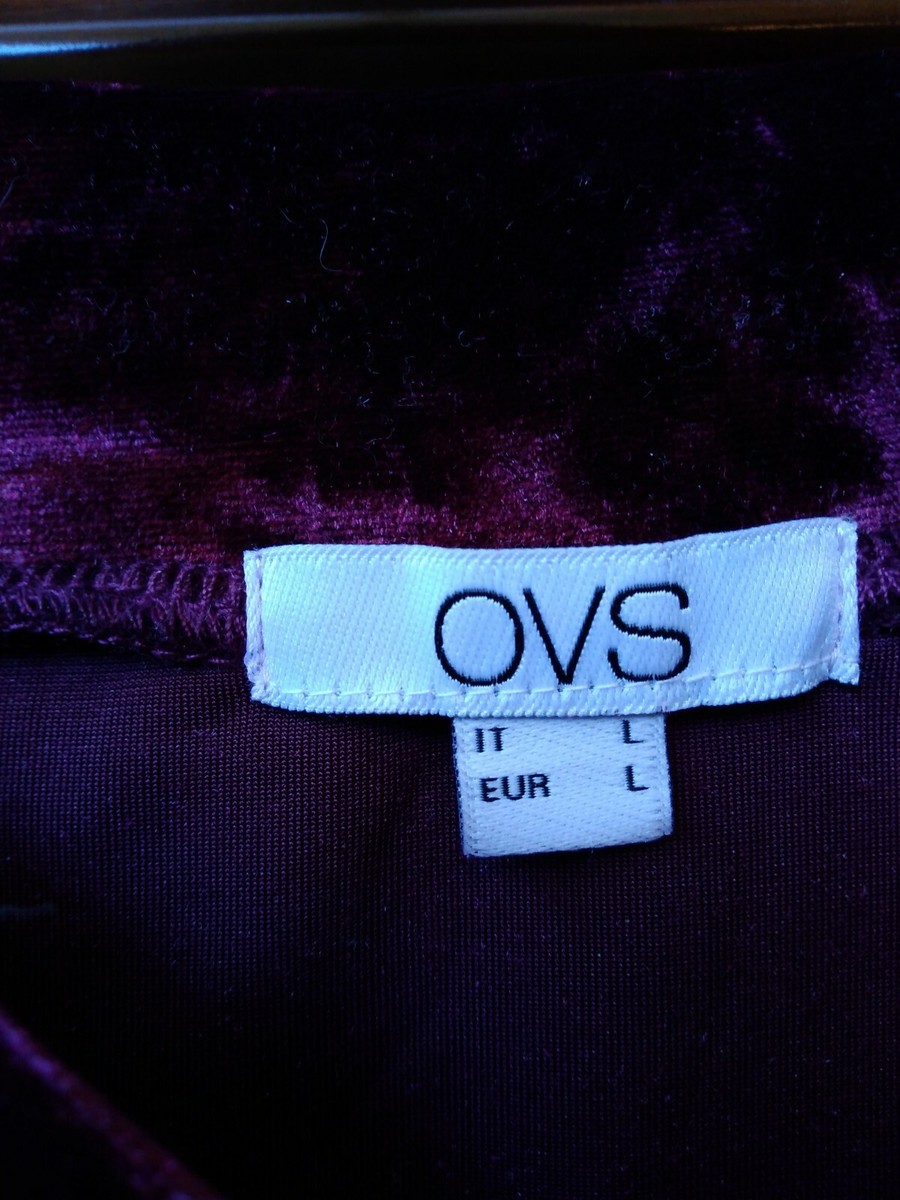 MINIGONNA MARCA OVS TAGLIA LARGE VELLUTO VIOLA