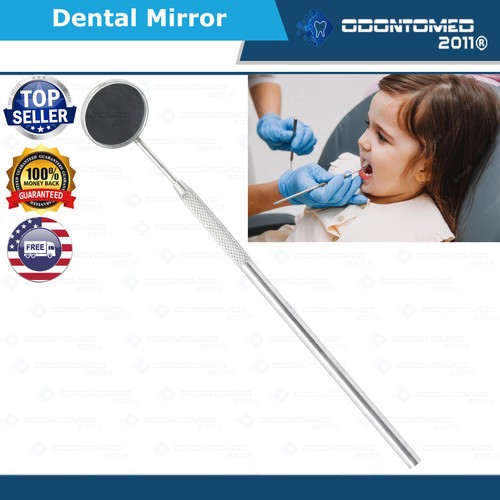 Dental Mirror Dentist Stainless Steel Handle Tool for Teeth Cleaning Inspection - 第 1/3 張圖片