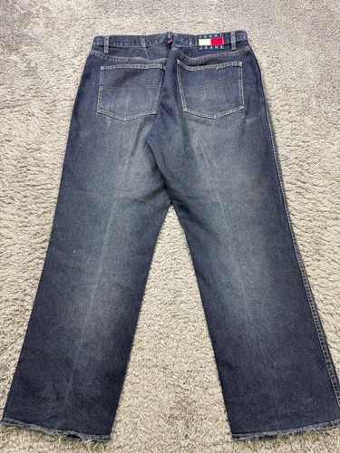 Vtg Tommy Hilfiger Jeans Men 36x30 Baggy Loose Fit Tommy Flag 90s Y2K Denim