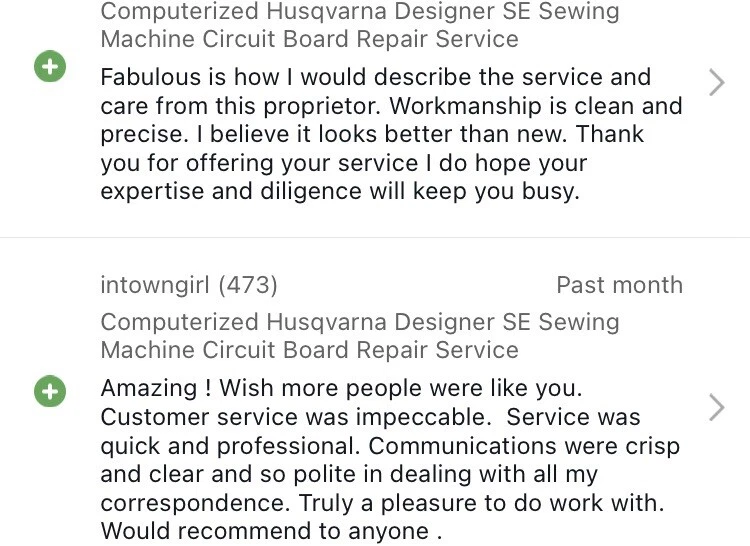 Husqvarna Viking Designer SE Sewing Machine Flashing Light Board -REPAIR SERVICE - Image 2 of 4