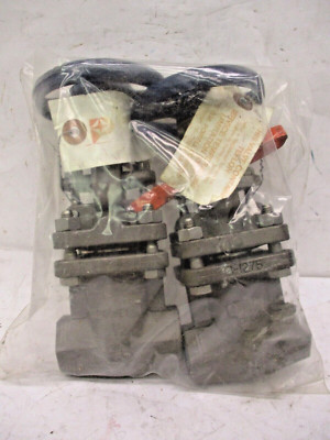 New Open Box Lot of 2 PCS Powell 1/2 300 Threaded Gate Valve Fig. 2466 A5293WVS