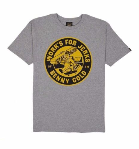 Benny Gold OFF THE CLOCK Yellow Screenprint S/S Men's T-Shirt | eBay