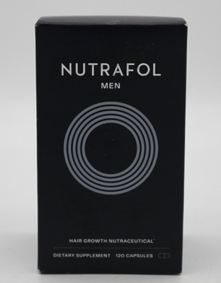 NUTRAFOL Men Hair Growth Nutraceutical 120 Capsules NEW - EXP 03/27