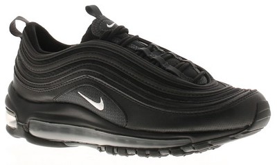 Nike Junior Jungen Turnschuhe Air Max 97 GS Schnürschuhe schwarz UK Größe 4,5