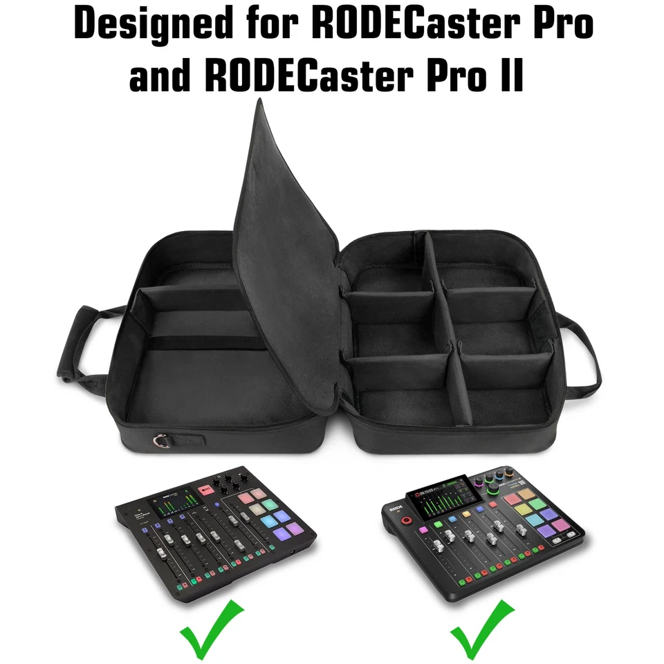 Estuche USA GEAR RODECaster Pro - Podcaster de sujeción, mezclador, micrófonos y más Foto 4 de 4
