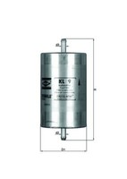 Mahle Kraftstofffilter KL 9 FüR Alfa Romeo Alpina Alpine Austin Bertone BMW MG