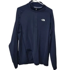 The North Face Tech 1/4 Zip Adult Unisex Large Navy Blue Outdoors Hiking walking
