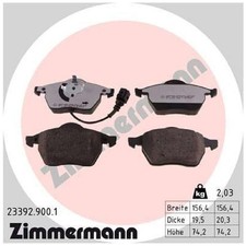 Satz Bremsbeläge Bremsklötze vorne für Seat Leon 1M1 Toledo 2 1M2 | 736618