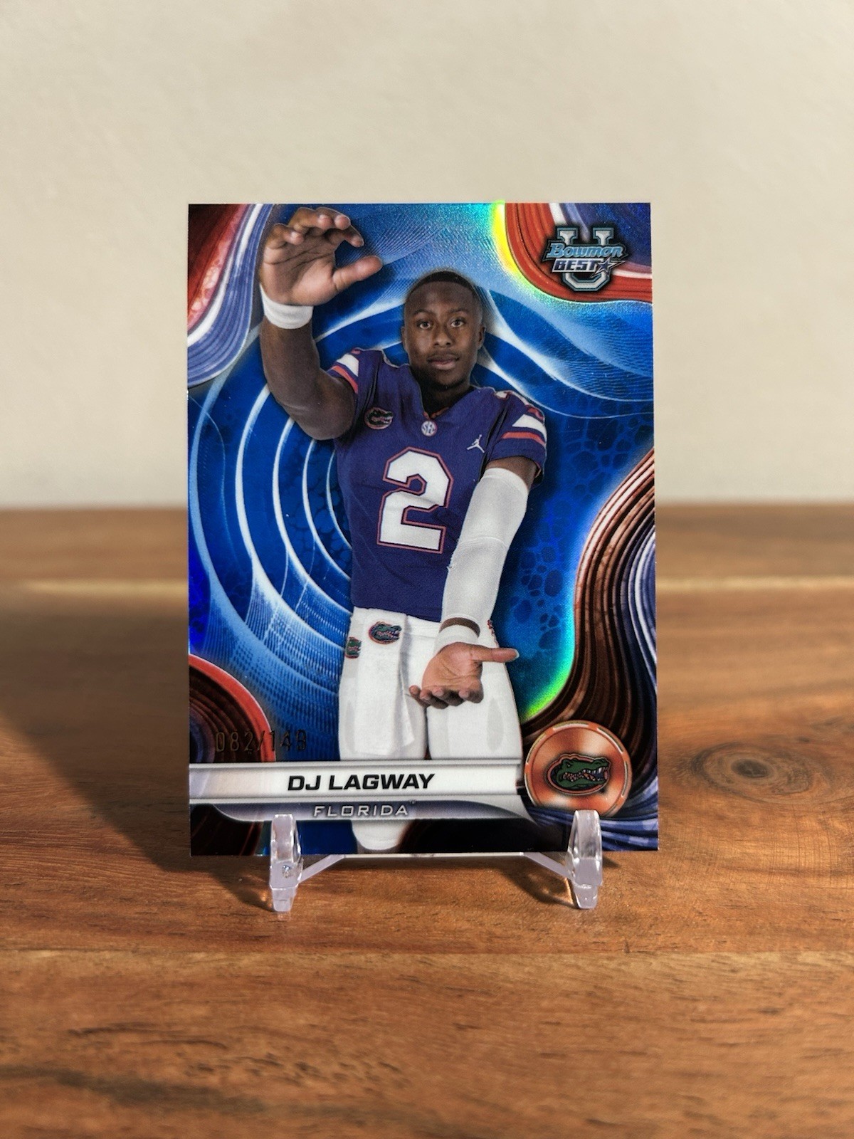 2024 Bowman’s Best University #88 DJ Lagway Blue /149 Florida Color Match 🔥