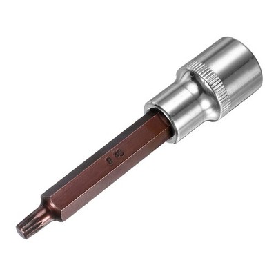 1/2-Inch Drive 6mm Triple Square Spline Bit Extra Long Socket, S2 Steel
