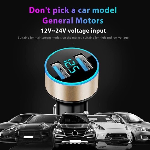 Prise Voiture USB 12V Double Chargeur Rapide Téléphone Allume Cigare Adaptateur Secteur Prise - Photo 17 sur 24