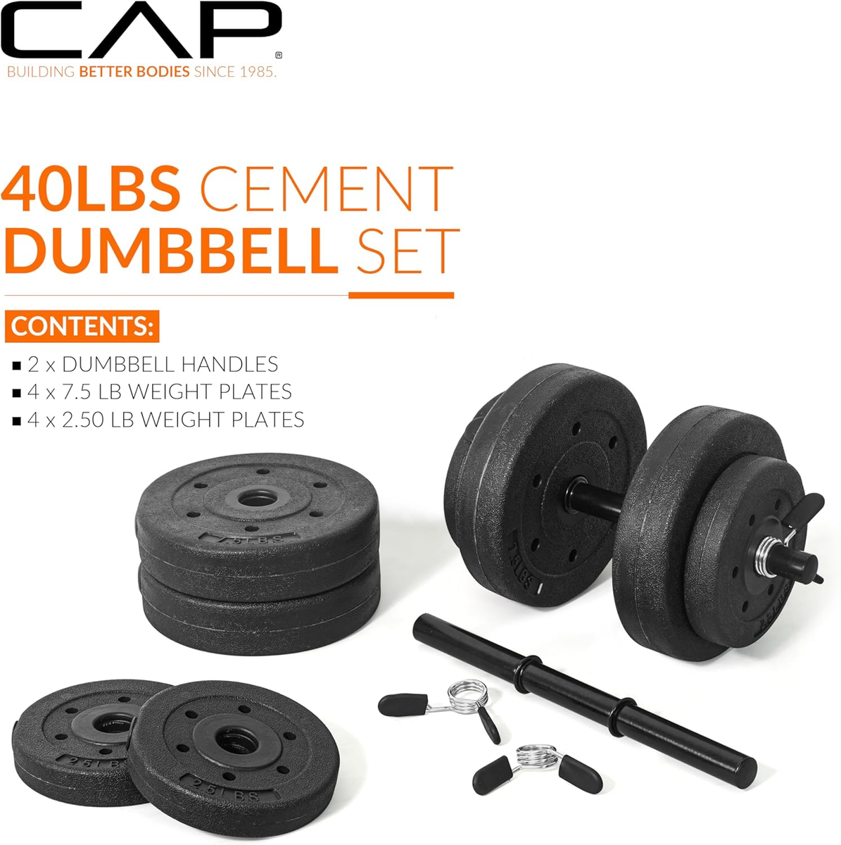 Adjustable Dumbbells Homemade Concrete Dumbbells Concrete